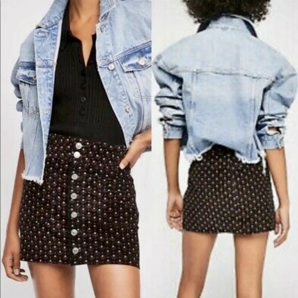 FREE PEOPLE Joanie Corduroy Mini Skirt We The Free